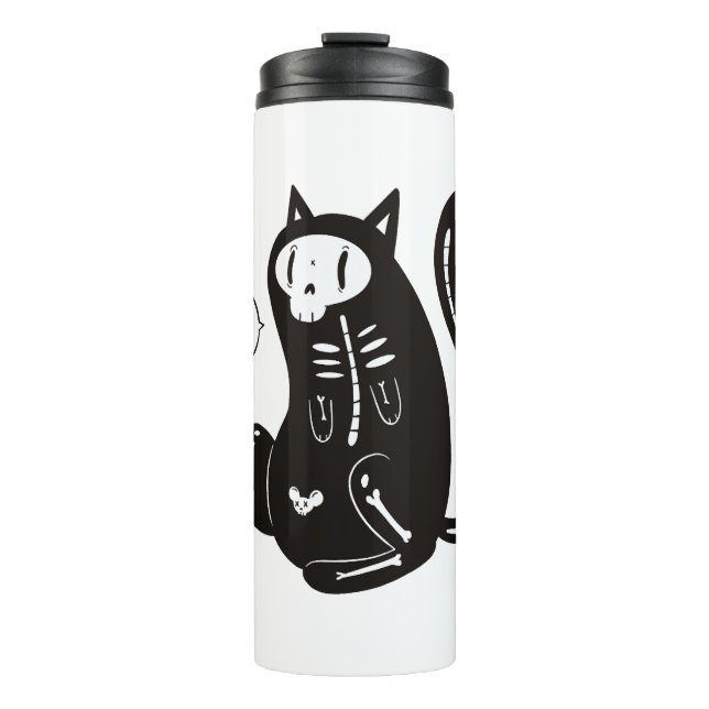 Halloween Cat                                      Thermal Tumbler (Front)