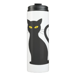Halloween cat thermal tumbler
