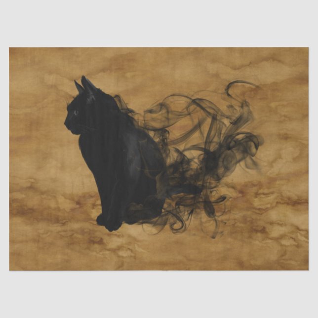 halloween cat tissue paper (Front)