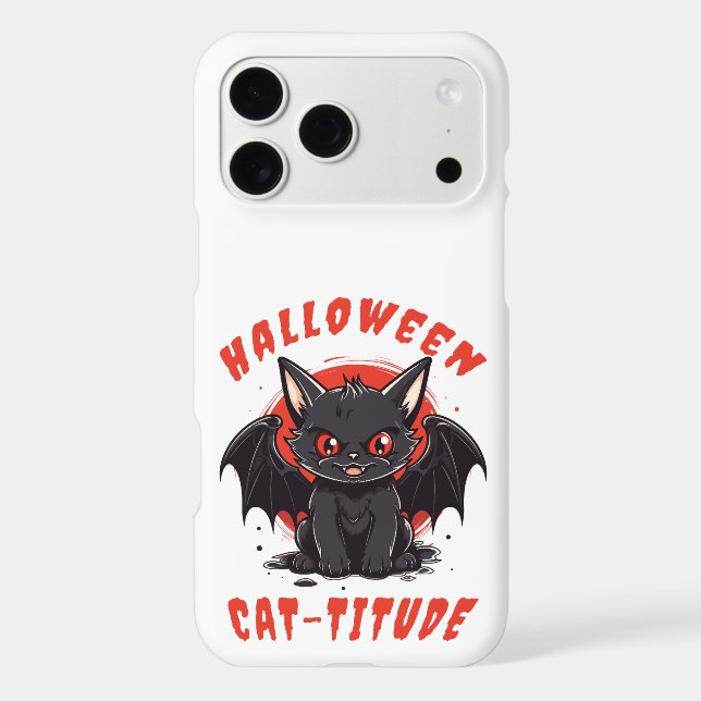 HALLOWEEN CAT-TITUDE CAT BAT  (Back)