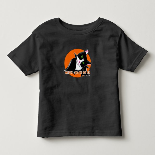 Halloween Cat Toddler T-Shirt (Front)