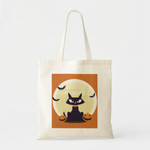 Halloween Cat Tote Bag