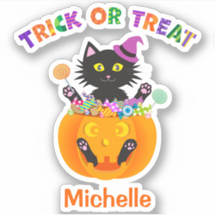 Halloween Cat Trick Or Treat