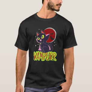Halloween Cat Vampire Vampurr Cat Lady Women Men M T-Shirt