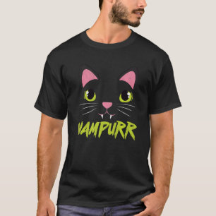 Halloween Cat Vampire Vampurr Women Girl Men Cat T-Shirt