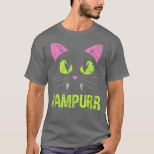 Halloween Cat Vampurr Vampire For Women Girl Man C T-Shirt