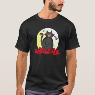 Halloween Cat Vampurr Vampire Grumpy Kitty Costume T-Shirt