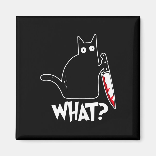 Halloween Cat what Halloween Costume Magnet (Front)