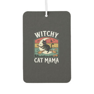 Halloween Cat Witch Mama Car Air Freshener