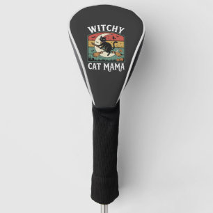 Halloween Cat Witch Mama Golf Head Cover