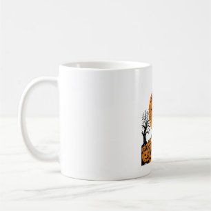 Halloween Cat Witch Pumpkin Vintage Spooky_1 Coffee Mug