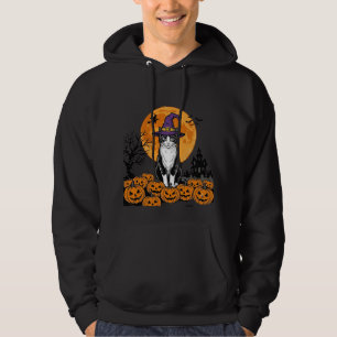 Halloween Cat Witch Pumpkin Vintage Spooky_1 Hoodie