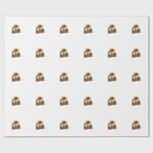 Halloween Cat Witch Pumpkin Vintage Spooky_1 Wrapping Paper