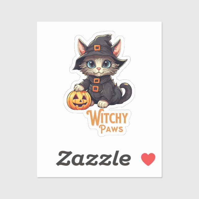 Halloween Cat Witchy Paws (Sheet)