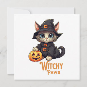 Halloween Cat Witchy Paws