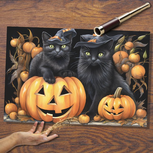Halloween Cats 2 Decoupage Paper (Creator Uploaded)