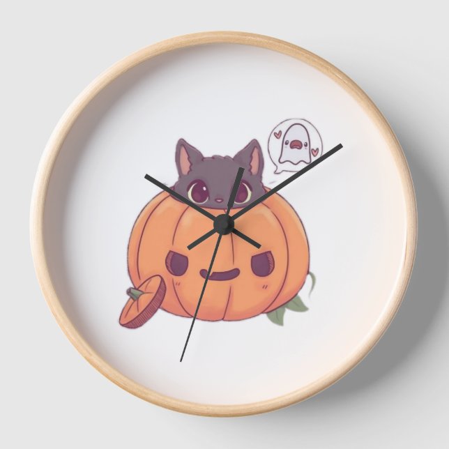 halloween cats clock (Front)