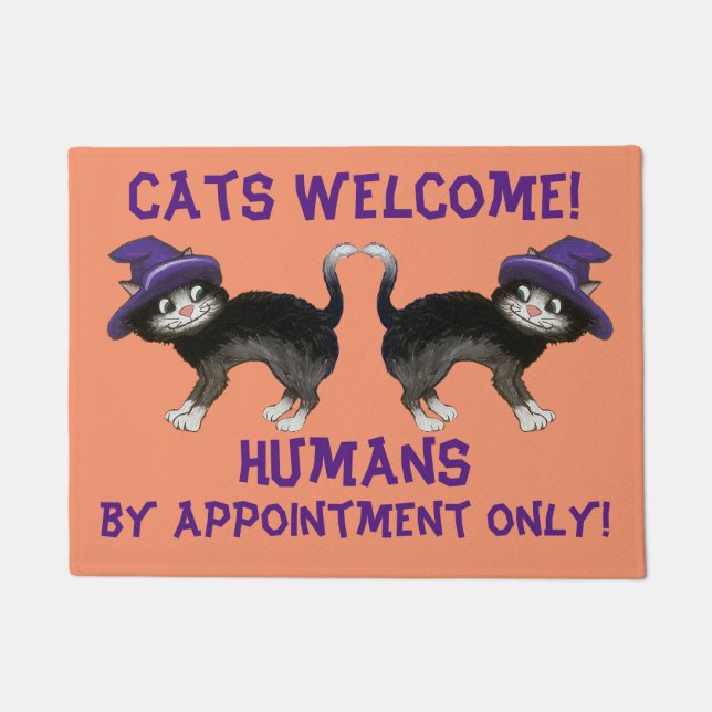 Halloween Cats Doormat (Front)