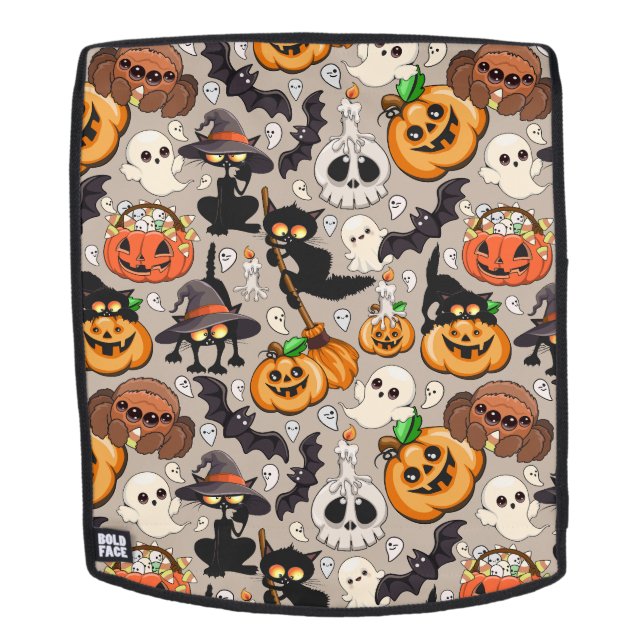 Halloween Cats Funny Party Backpack (Removable Face)