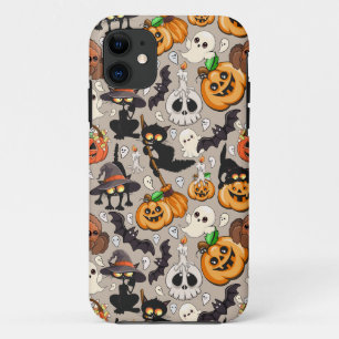 Halloween Cats Funny Party iPhone 11 Case