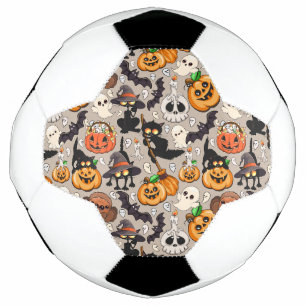 Halloween Cats Funny Party Football