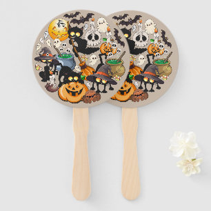 Halloween Cats Funny Party Hand Fan