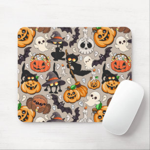 Halloween Cats Funny Party Mouse Mat