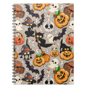 Halloween Cats Funny Party Notebook