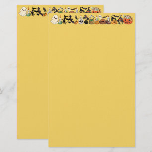 Halloween Cats Funny Party Stationery