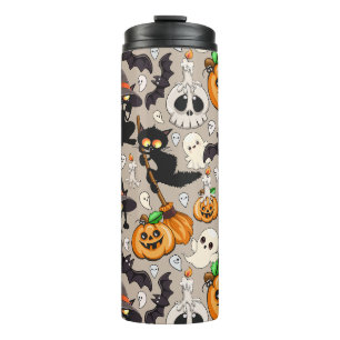 Halloween Cats Funny Party Thermal Tumbler