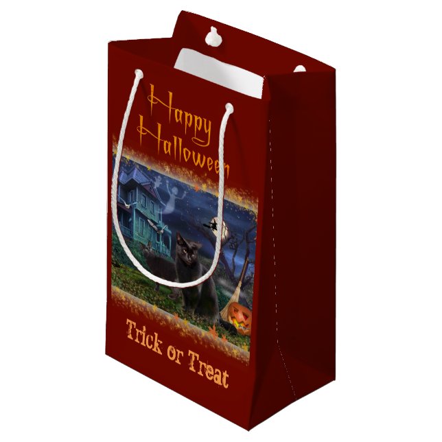 Halloween Cats Gift Bag (Front Angled)