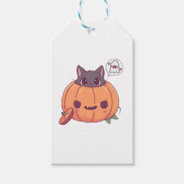halloween cats gift tags (Front)
