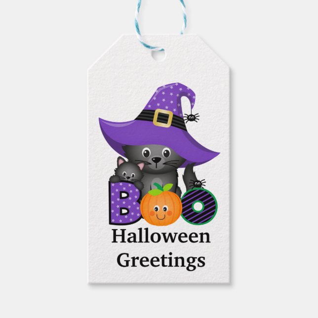 Halloween Cats Gift Tags (Front)