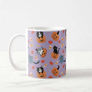 Halloween Cats 'N Pumpkins Coffee Mug