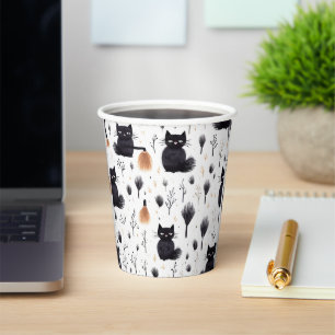 Halloween Cats Paper Cups
