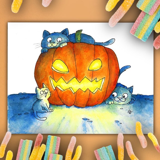 Halloween Cats  Postcard (Creator Uploaded)