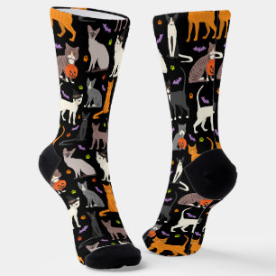 Halloween Cats Socks
