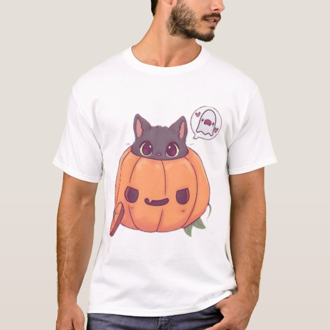 halloween cats T-Shirt (Front)