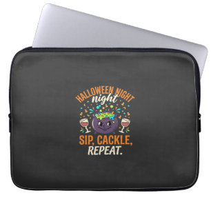 Halloween Cauldron Party Cheers Laptop Sleeve
