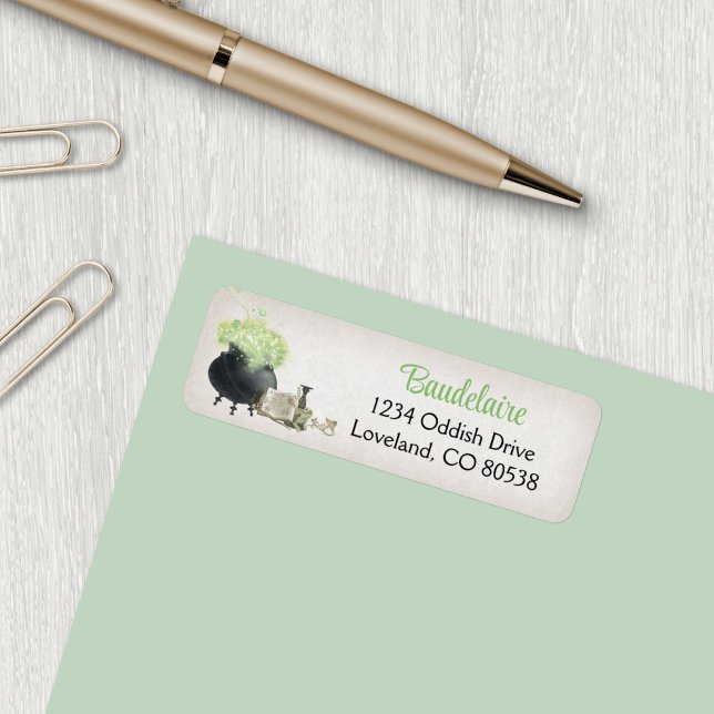 Halloween Cauldron Return Address (Creator Uploaded)