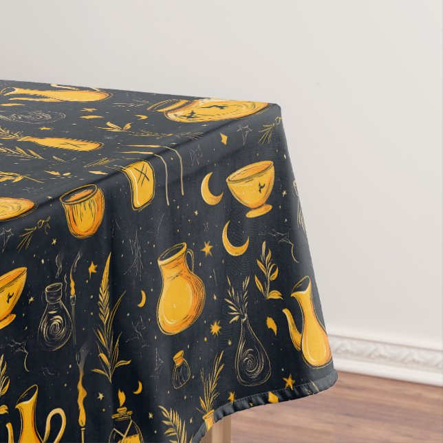Halloween Cauldrons And Potions  Tablecloth (In Situ)