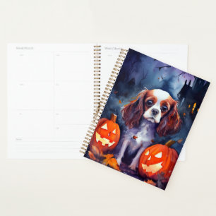 Halloween Cavalier King Charles Spaniel Pumpkins Planner