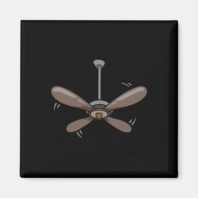 Halloween Ceiling Fan Costume Funny Easy Lazy Last Magnet (Front)