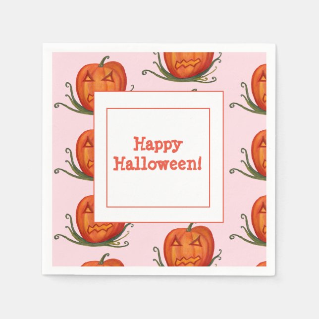 Halloween Celebration Paper napkins (Front)