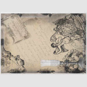 Halloween Celebration Time Vintage Ephemera  Tissue Paper