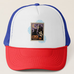 Halloween celebration trucker hat
