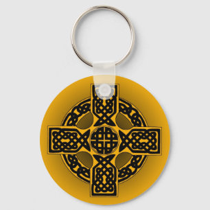 Halloween celtic cross keychain