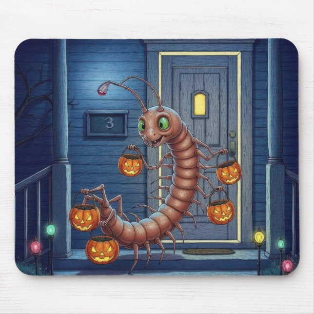 Halloween Centipede Mouse Mat (Front)