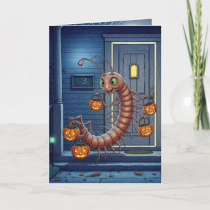 Halloween Centipede Trick or Treating Card