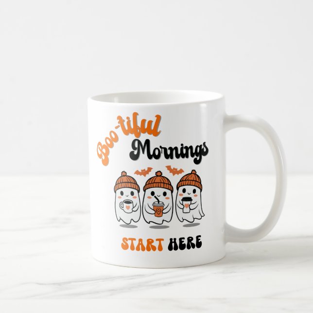 Halloween Ceramic Mug, Perfect for Spooky Season Coffee Mug (Right)